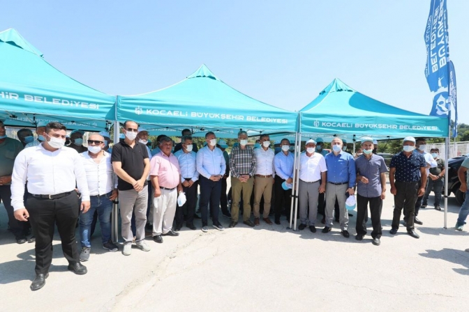 Büyükşehir’den Kandıralı çiftçilere 2 milyon litre akaryakıt desteği