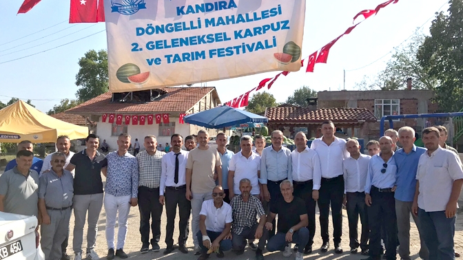 Kandırada Karpuz Festivali renkli görüntülere sahne oldu