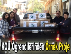 KOÜ öğrencilerinden örnek proje