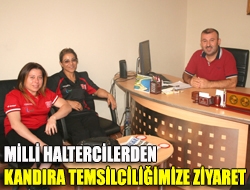 Milli haltercilerden Kandıra temsilciliğimize ziyaret