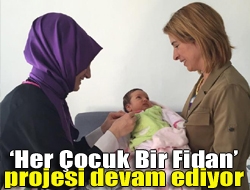 Her Çocuk Bir Fidan projesi devam ediyor