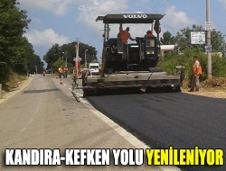 Kandıra-Kefken yolu yenileniyor