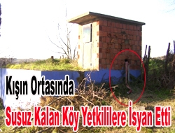 Kışın ortasında susuz kalan köy yetkililere isyan etti