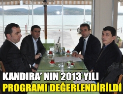 Kandıranın 2013 yılı programı değerlendirildi