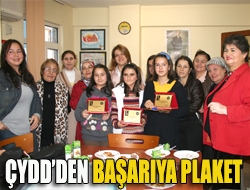 ÇYDDden başarıya plaket