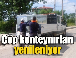 Çöp konteynırları yenileniyor