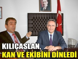 Kılıçaslan, Kan ve ekibini dinledi