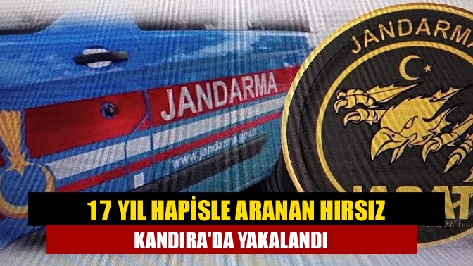 17 yıl hapisle aranan hırsız Kandıra'da yakalandı