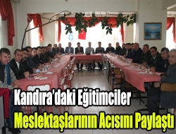 Kandıradaki eğitimciler meslektaşlarının acısını paylaştı