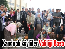 Kandıralı köylüler Valiliği bastı