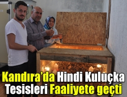 Kandırada Hindi Kuluçka Tesisleri faaliyete geçti