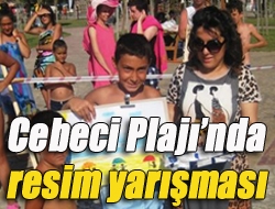 Cebeci Plajında resim yarışması