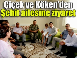 Çiçek ve Kökenden şehit ailesine ziyaret