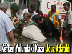 Kefken Yolundaki Kaza Ucuz Atlatıldı