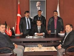 Karaağaç Köy Muhtarı ve Azalarından Başkan Kan'a ziyaret