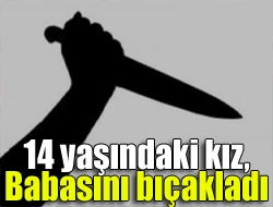 14 yaşındaki kız, babasını bıçakladı