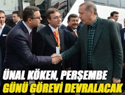 Ünal Köken, Perşembe günü görevi devralacak