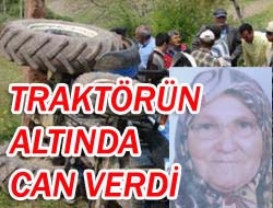 Traktörün altında can verdi