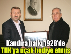 Kandıra halkı 1928de THKya uçak hediye etmiş