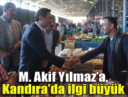 M. Akif Yılmaza, Kandırada ilgi büyük