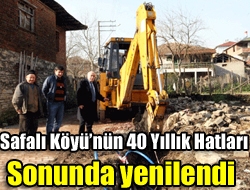 Safalı Köyü’nün 40 yıllık hatları Sonunda yenilendi