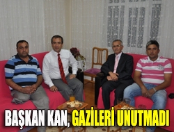 Başkan Kan, gazileri unutmadı