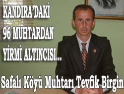 Kandıra'daki 96 Muhtardan yirmi altıncısı…