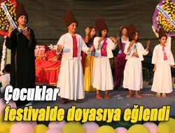 Çocuklar festivalde doyasıya eğlendi