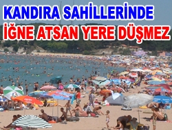 Kandıra sahillerinde İğne atsan yere düşmez