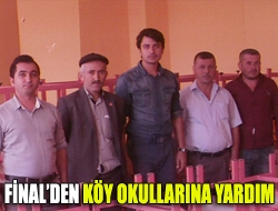 Finalden köy okullarına yardım