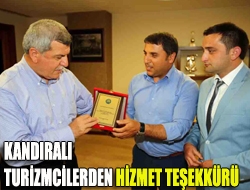 Kandıralı turizmcilerden hizmet teşekkürü