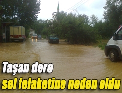 Taşan dere sel felaketine neden oldu