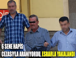 6 sene hapis cezasıyla aranıyordu, esrarla yakalandı