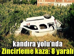 Kandıra Yolunda Zincirleme kaza: 8 yaralı