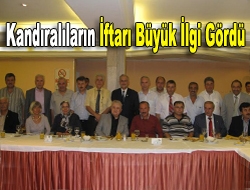 Kandıralıların iftarı büyük ilgi gördü