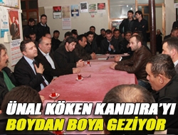 Ünal Köken Kandırayı boydan boya geziyor