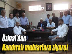 Özinaldan Kandıralı muhtarlara ziyaret