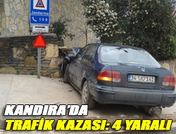 Kandırada trafik kazası: 4 yaralı