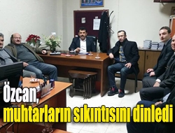 Özcan, muhtarların sıkıntılarını dinledi