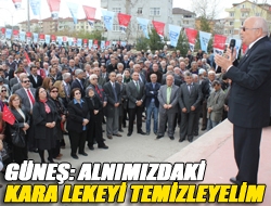 Güneş: Alnımızdaki kara lekeyi temizleyelim