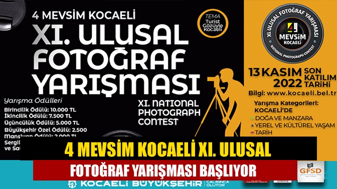 4 Mevsim Kocaeli XI. Ulusal Fotoğraf Yarışması başlıyor