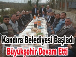 Kandıra Belediyesi başladı Büyükşehir devam etti