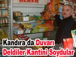 Kandıra’da Duvarı Deldiler Kantini Soydular