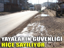 Yayaların güvenliği hiçe sayılıyor