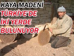 Kaya madeni Türkiye'de iki yerde bulunuyor