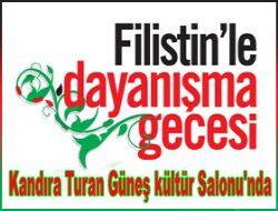 Filistin'e Kandıra Gönüllüleri Dayanışma ve Yardımlaşma Gecesi bu gün