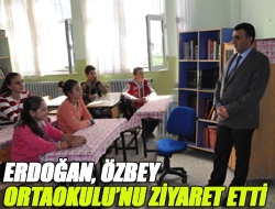 Erdoğan, Özbey Ortaokulunu ziyaret etti