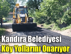 Kandıra Belediyesi Köy yollarını onarıyor