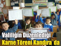 Valiliğin Düzenlediği Karne Töreni Kandıra`da