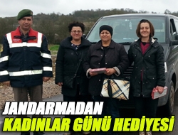 Jandarmadan kadınlar günü hediyesi